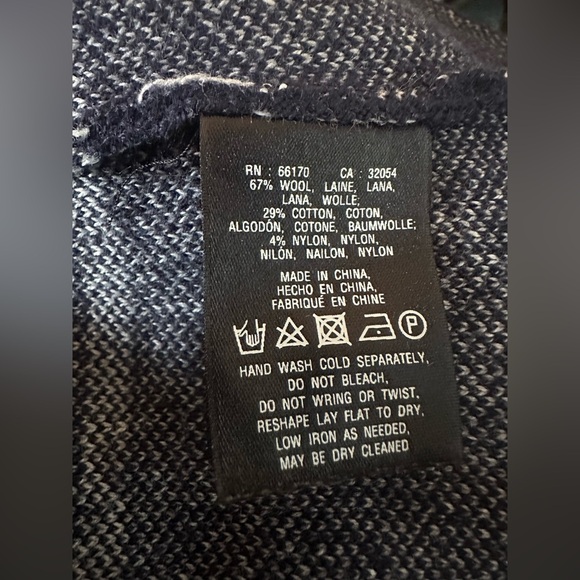 Anthropologie Moth Blue Window Paned
Wool Blend Mock Neck Tunic Sweater - Size S - Picture 6 of 10